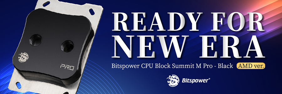 Bitspower CPU Block Summit M Pro - Black(AMD AM5,AM4)