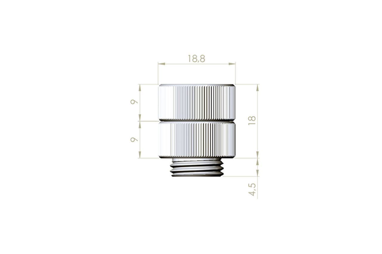 EK-AF Extender Rotary M-F G1/4 - Nickel