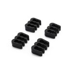 Sleeved Cable Comb, 6-Pin PCI-E (Black) 4 Pack