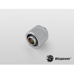 Bitspower G1/4" Silver Shining Compression Fitting For ID 3/8" OD 5/8" Tube