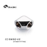 BYKSKI CC-EW90-V2 2F G1/4 90 Degree Fitting Silver
