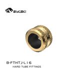 BYKSKI OD16mm Enhanced Anti-off Rubber Hand Compression Hard Tube Fitting Gold