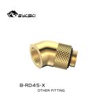 BYKSKI  G1/4 45 Degree Rotary Fitting Gold