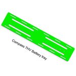 Neon Green G10 Battery Tray 2mm 7HV