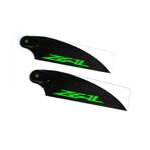 ZEAL Carbon Tail Blades 115mm (Green)