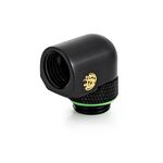 Bitspower G1/4" Matt Black Rotary 90-DegreeIG1/4" Extender (Compact Version)