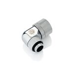 Bitspower G1/4" Silver Shining Dual Rotary Angle Compression Fitting For ID 3/8" OD 5/8" Tube