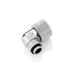 Bitspower G1/4" Silver Shining Dual Rotary Angle Compression Fitting For ID 1/2" OD 3/4" Tube