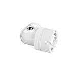 Bitspower G1/4" Deluxe White Dual Rotary Angle Compression Fitting For ID 1/2" OD 3/4" Tube