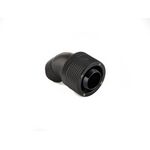 Bitspower G1/4" Matt Black Dual Rotary 45-Degree Compression Fitting For ID 1/2" OD 3/4" Tube