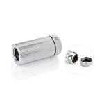 Touchaqua Inner G1/4" Female Adjustable Link Pipe 41-69MM (Glorious Silver)
