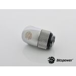Bitspower G1/4" Silver Shining Rotary 45-Degree IG1/4" Extender
