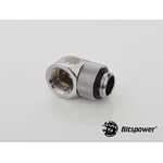 Bitspower G1/4" Silver Shining Rotary 90-Degree IG1/4" Extender