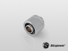 Bitspower G1/4" Silver Shining Compression Fitting For ID 3/8" OD 5/8" Tube