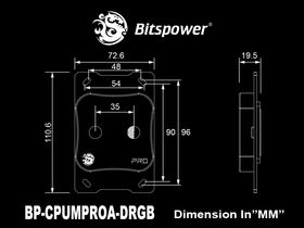 Bitspower CPU Block Summit M Pro - Crystal (AMD ver.)