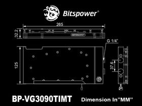 Bitspower Classic VGA Water Block for MSI GeForce RTX 3090 Ti GAMING and SUPRIM series