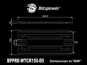 Bitspower Premium Cuboid Reservoir 150 (D5)