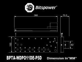 Bitspower Sedna O11D for LIAN LI O11 DYNAMIC (P5D)