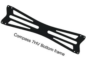 Carbon Fiber Bottom Frame 2mm 7HV