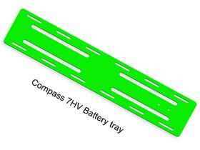 Neon Green G10 Battery Tray 2mm 7HV