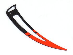 Carbon Fiber Orange Vertical Fin Warp360