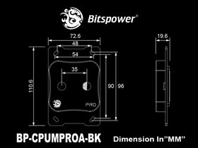 Bitspower CPU Block Summit M Pro - Black(AMD AM5,AM4)