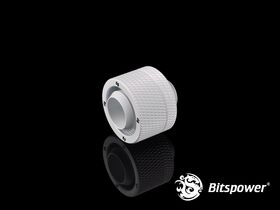 Bitspower G1/4" Deluxe White Compression Fitting For ID 1/2" OD 3/4" Tube