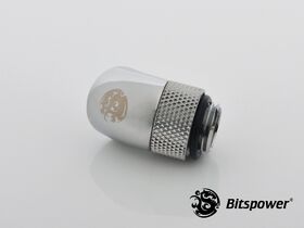 Bitspower G1/4" Silver Shining Rotary 45-Degree IG1/4" Extender