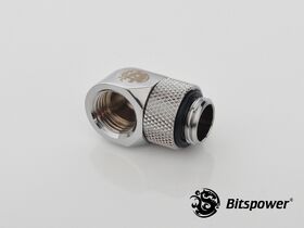 Bitspower G1/4" Silver Shining Rotary 90-Degree IG1/4" Extender