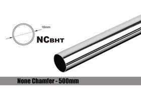 Bitspower None Chamfer Brass Hard Tubing OD16MM Shining Silver - Length 500 MM