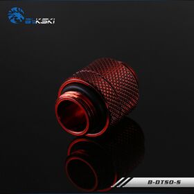 Bykski 15mm Rotary M-M G1/4 Fitting Red