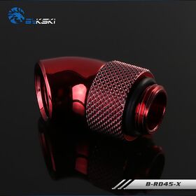 BYKSKI  G1/4 45 Degree Rotary Fitting Red