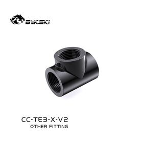 Bykski G1/4 3F T Fitting Black