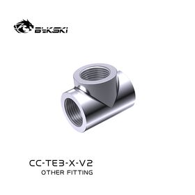 Bykski G1/4 3F T Fitting Silver