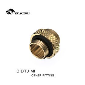 Bykski 5mm M-M G1/4 Fitting Gold