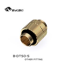 Bykski 15mm Rotary M-M G1/4 Fitting Gold