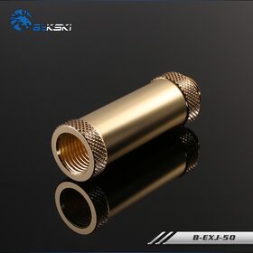 Bykski 50mm M-F G1/4 Fitting Gold