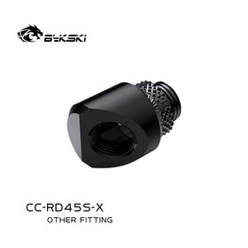 BYKSKI G1/4 45 Degree Rotary Fitting Black V2