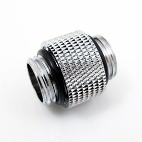 XSPC G1/4″ 10mm Male to Male Fitting (Chrome)