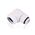 BYKSKI OD14mm G1/4 Rotary 90 Degree Hard Tube Fitting White