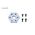 7 Degree Angle spacer for 2204(M3) Blue