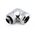 XSPC G1/4″ to 14mm Rigid Tubing - 90° Rotary Fitting (Chrome)