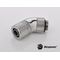 Bitspower G1/4 Silver Shining Dual Rotary 45-Degree Compression Fitting For ID8mm/OD11mm